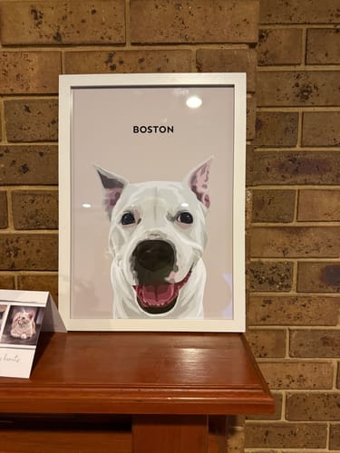 Customer photo review of Custom Pet Portrait - One Pet