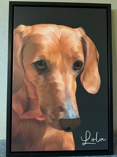 Customer photo review of Pet Art Canvas Wrap