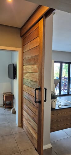 Customer photo review of Industrial Pipe Door Pull Handle