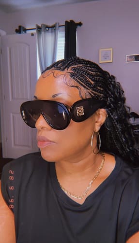 Customer photo review of French braided boho braided wig