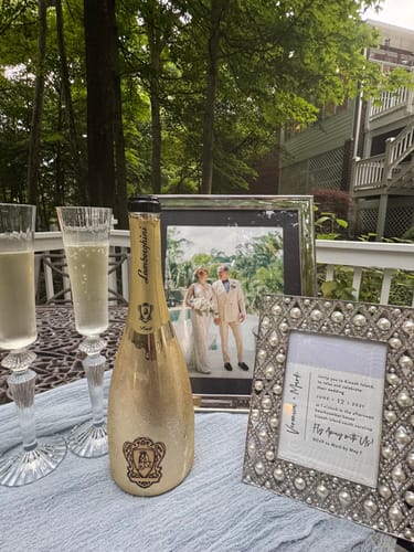 Customer photo review of Lamborghini Oro Vino Spumante with Gift Set