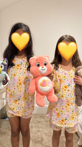 Customer photo review of Kids Classic Shortie Set - FRESH BLOOM