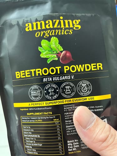 Customer photo review of Beetroot Powder