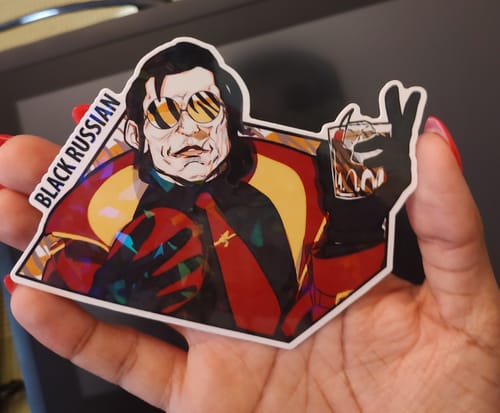 Customer photo review of Specialty Vinyl Stickers