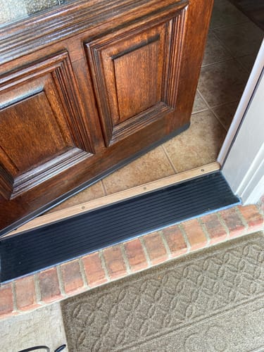 Customer photo review of 36" x 8" Inswing Threshold