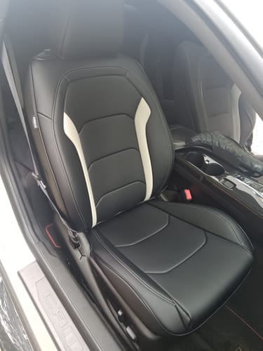 Customer photo review of 6th Gen Camaro Coupe Custom Leather Seat Covers