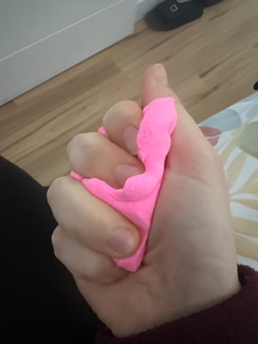 Customer photo review of Bouncing Sensory Putty 2 Tone