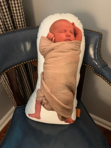 Customer photo review of Photo Birth Pillow