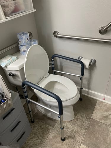 Customer photo review of Toilet Safety Rail (350lb)