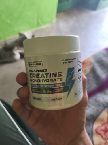 Customer photo review of Wellcore - Micronised Creatine Monohydrate (100g, 33 Servings)
