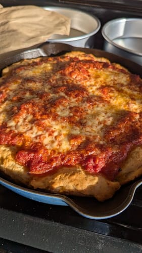 Customer photo review of gfJules Gluten Free Pizza Crust Mix