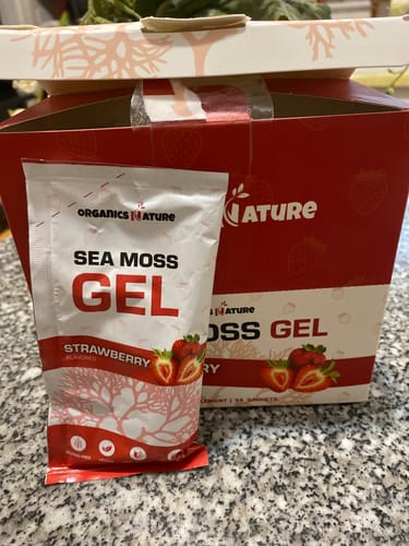 Customer photo review of Sea Moss Gel Packs - Strawberry Flavored