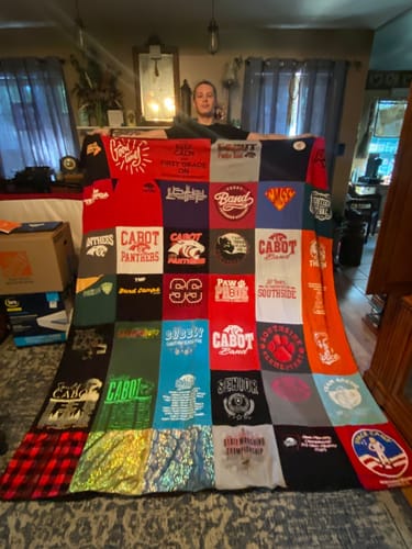 Customer photo review of Premium T Shirt Quilt