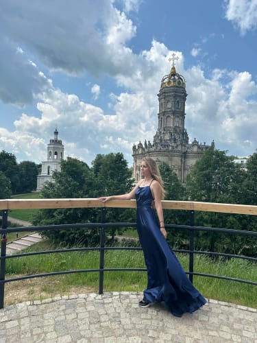 Customer photo review of Amira Maxi Dress