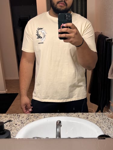Customer photo review of Ying Yang Koi T-Shirt