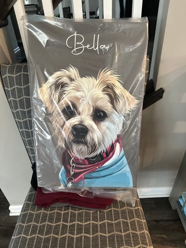 Customer photo review of Pet Art Canvas Wrap