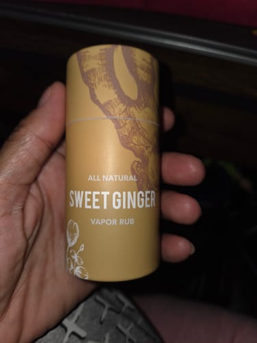 Customer photo review of Sweet Ginger Vapor Rub