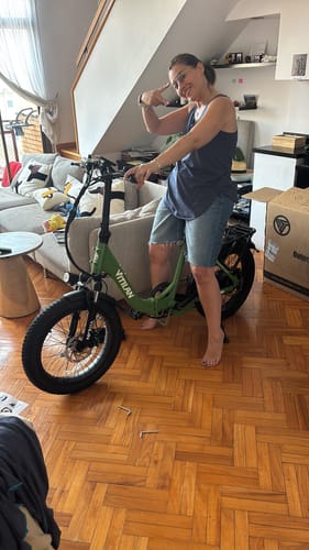 Customer photo review of U3 Full Suspension Foldable Fat Tire Electric Bike