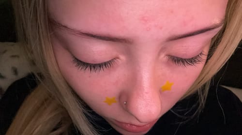 Customer photo review of NEW AND IMPROVED Lash Growth Serum