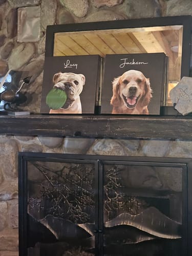 Customer photo review of Pet Art Canvas Wrap