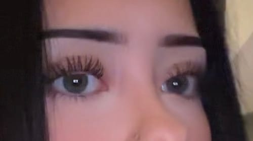 Customer photo review of NEW AND IMPROVED Lash Growth Serum