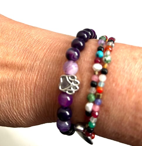 Customer photo review of Pfotenarmband - Violett