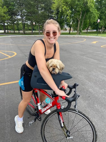 Customer photo review of Kvisp Dog Bike Carrier