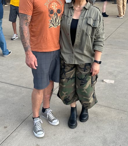 Customer photo review of American Vintage Camouflage Cargo Shorts