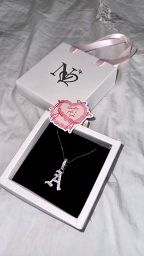 Customer photo review of “Icy Old English” Necklace