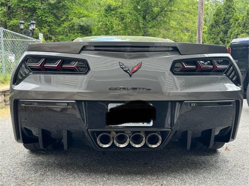 Customer photo review of Corvette C7 Rear Bumper Diffuser Fins
