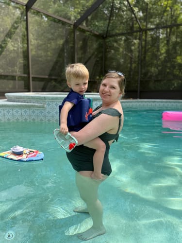 Customer photo review of The Floatee with UV Protection (6 months - 8 years)