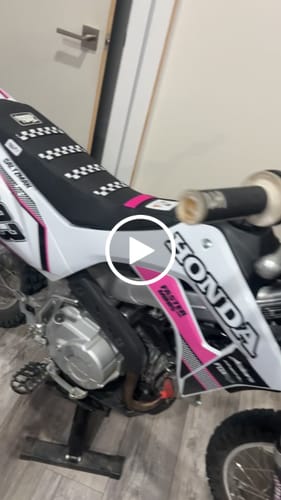 Customer video review of Custom Seat Cover: 2025 Honda CRF110F