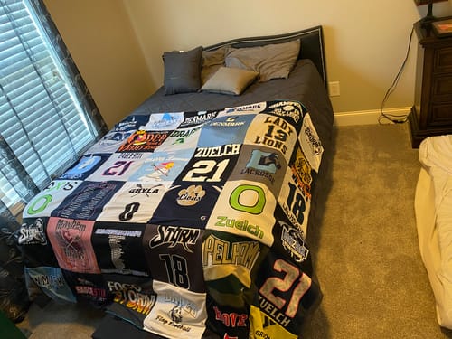 Customer photo review of Premium T Shirt Quilt