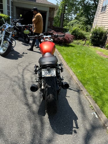 Customer photo review of Triumph Speed Twin 1200 Plug & Play Kellermann Bullet 1000 DF 3-IN-1 Rear Turn Signal Kit - 2019+