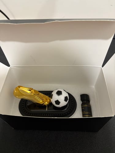 Customer photo review of Soccer-Themed Solar Car Air Freshener