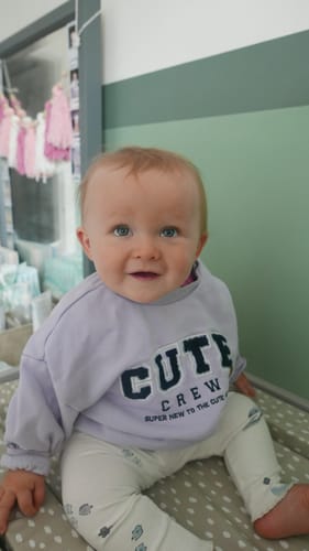 Customer photo review of Baby Changing Mat | Sage Green Spots Print | Handmade UK