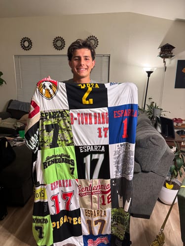 Customer photo review of Premium T Shirt Quilt