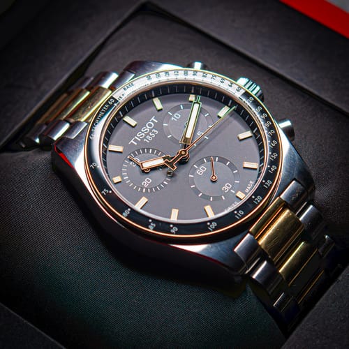 Reseña con foto de un cliente sobre Reloj Tissot Chronograph PR516 T149.417.22.051.00 40 mm