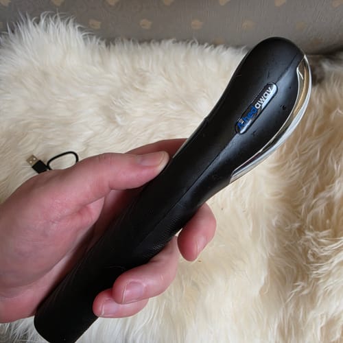 Customer photo review of Achedaway Mini Scraper:On-the-Go heated muscle scraping tool