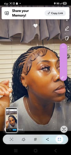 Customer photo review of Crush Bohemian Cornrow Braided Wig, Swiss Full Lace, Black Color, Waist Length, Standard Density.