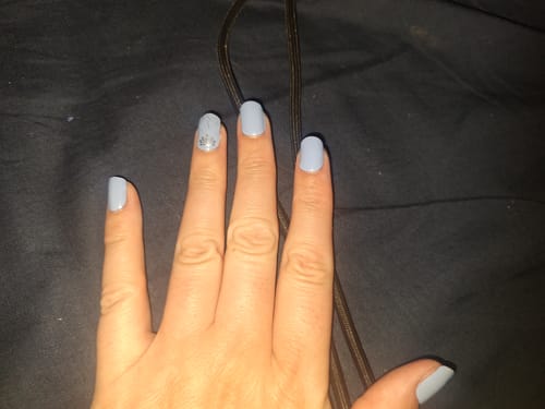 Kundenbewertung mit Foto zu UV Gel: Sea Glass Green