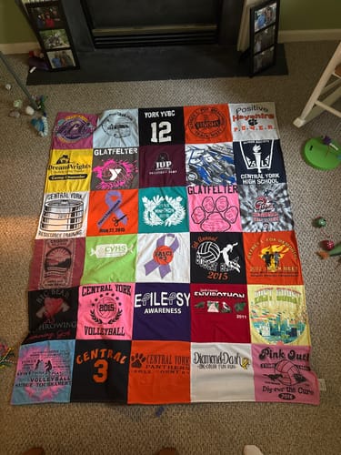 Customer photo review of Premium T Shirt Quilt