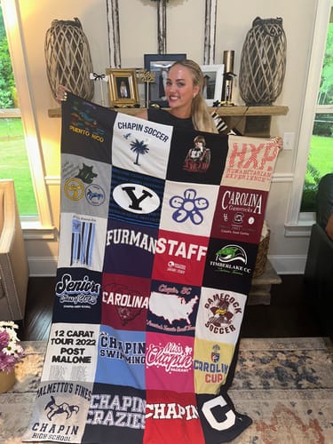 Customer photo review of Premium T Shirt Quilt