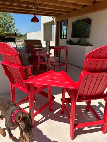 Customer photo review of DURAWEATHER POLY® Lakeside Counter Height Tete-a-tete