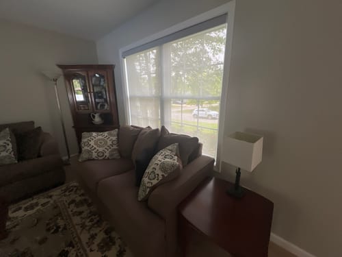Customer photo review of SmartWings Motorized Light Filtering Solar Shades 1%/3%/5% Openness Aventus