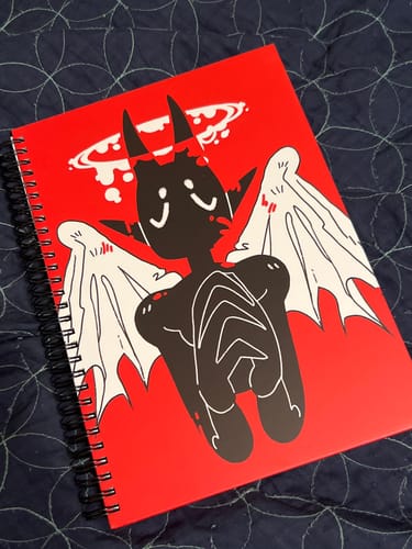 Customer photo review of Angel of Blood Notebook