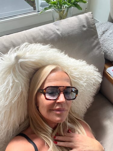 Customer photo review of Los Angeles - Tortoise / Blau