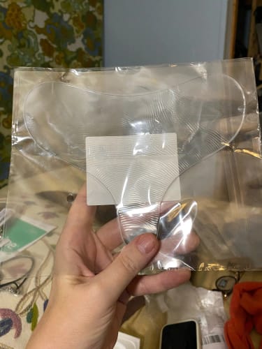 Customer photo review of Silicone Anti-Wrinkle Chest Pad