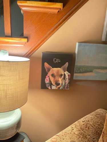 Customer photo review of Pet Art Canvas Wrap