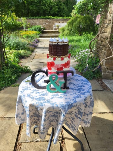 Customer photo review of 2 Tier Cake - Design Your Own